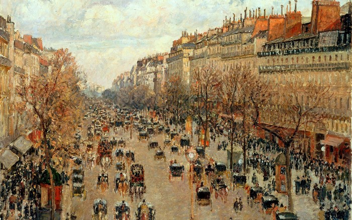 Boulevard Montmartre, Paris by Camille Pissarro