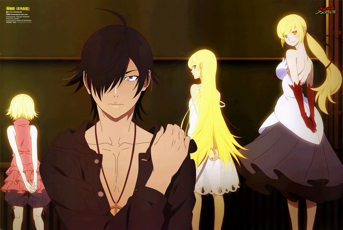 Monogatari Series: Araragi Koyomi and Shinobu Oshino