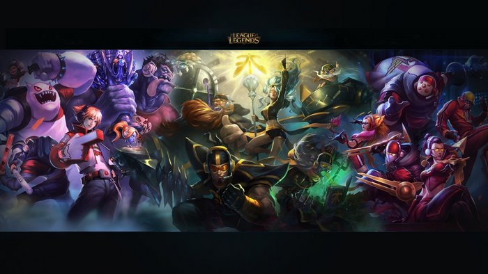 League of Legends Champions Battle Artwork