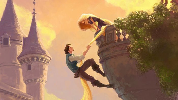 Rapunzel and Flynn Rider from Disney's Tangled