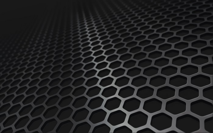 Dark Hexagonal Grid Pattern