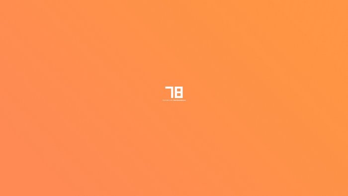 Minimalist orange background with white text "78 BL"