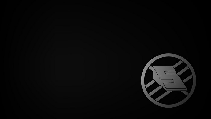 Minimalist logo with letter S in circle