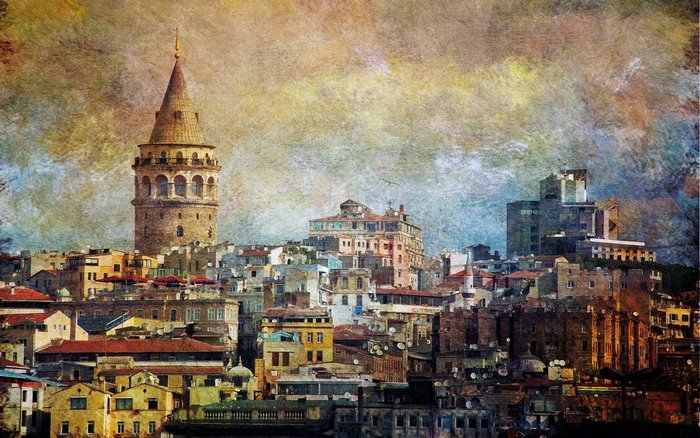 Galata Tower in Istanbul, Turkey