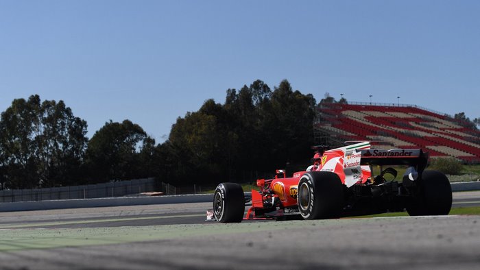 Ferrari Formula 1 car on track