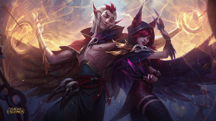 Xayah and Rakan from League of Legends