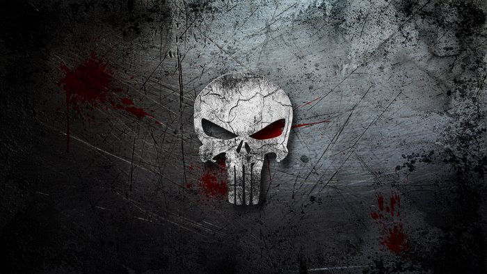 The Punisher Skull from Marvel Comics 4K