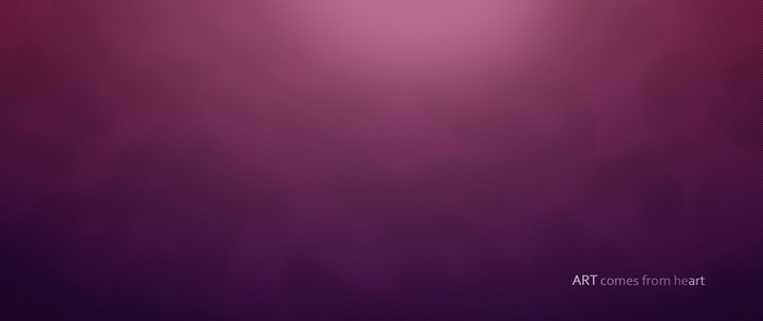 Purple gradient with text "ART comes from heart"