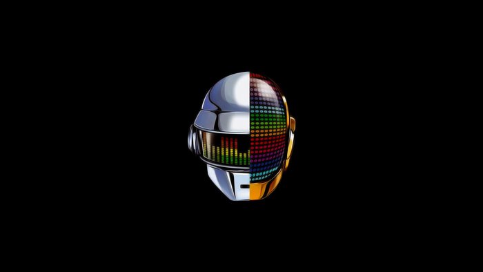 Daft Punk robot helmet with equalizer