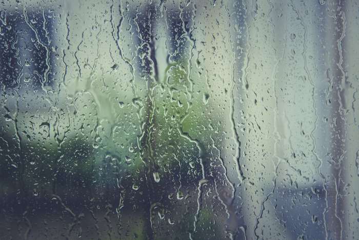 Raindrops on a window 4K
