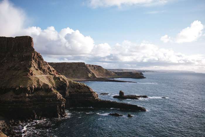 Giant's Causeway, Northern Ireland Coastline 4K