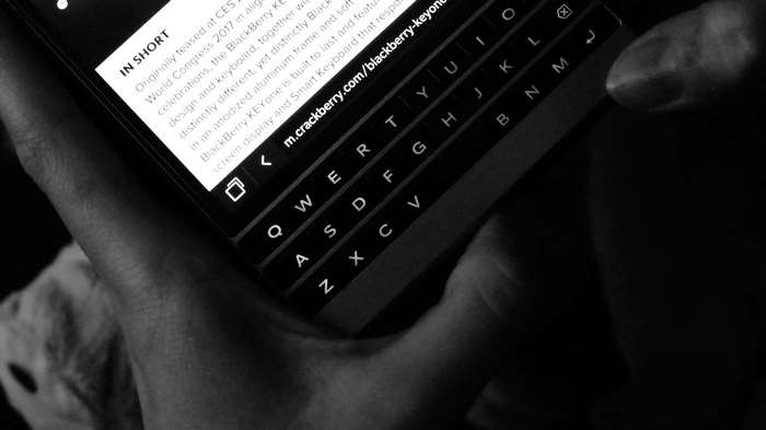 BlackBerry KEYone phone with QWERTY keyboard