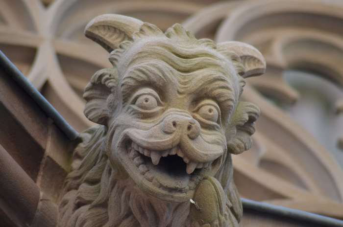 Stone Gargoyle on a Gothic Building