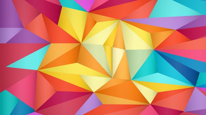 Colorful abstract geometric low-poly background