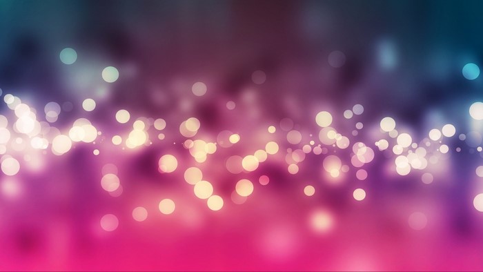 Bokeh Lights on Pink and Blue Gradient