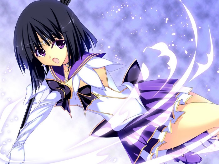 Sailor Saturn in Purple Sailor Uniform