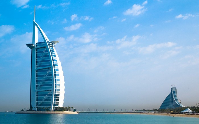 Burj Al Arab and Jumeirah Beach Hotel, Dubai