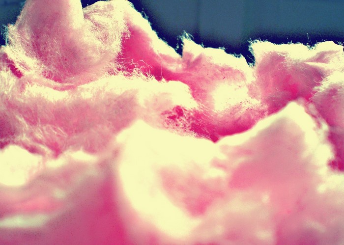 Pink Cotton Candy Close-up