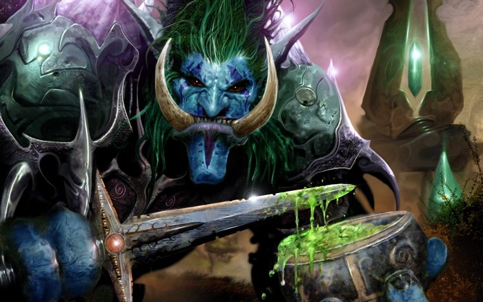 Troll from World of Warcraft with Poisoned Blade