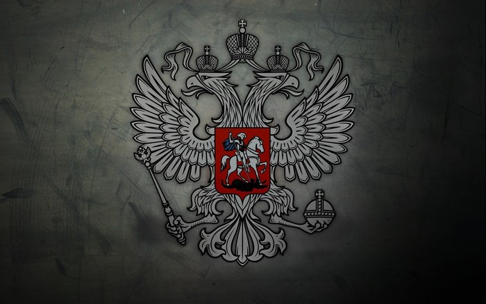 Coat of arms of Russia with double-headed eagle
