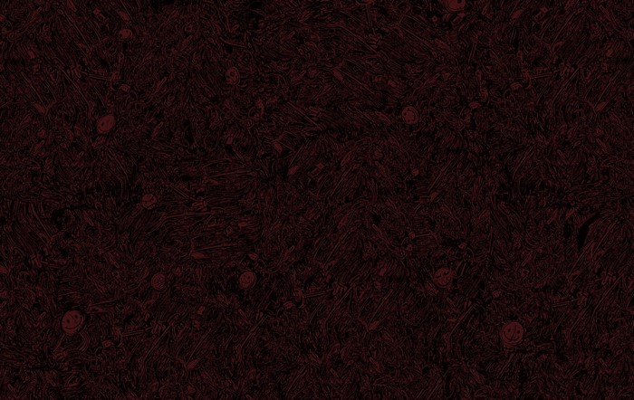 Dark red abstract pattern with subtle smiley faces