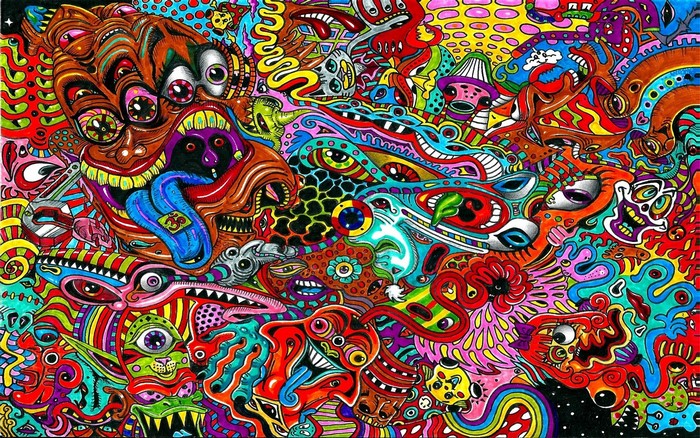 Psychedelic Surreal Drawing