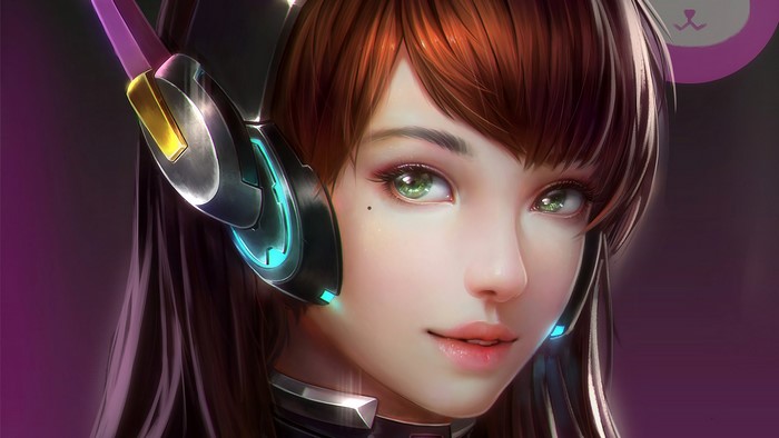 D.Va from Overwatch digital art