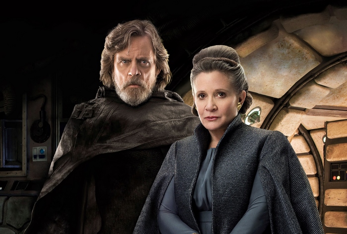 Luke Skywalker and Princess Leia from Star Wars: The Last Jedi