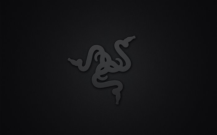 Razer logo on black background
