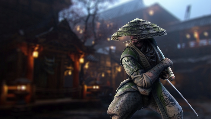 Samurai warrior with katana in For Honor
