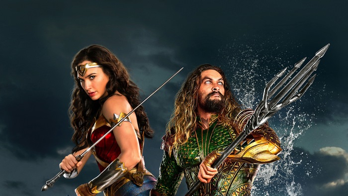 Wonder Woman and Aquaman from Justice League