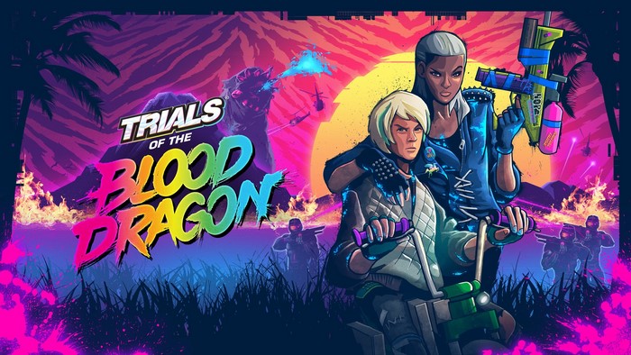 Trials of the Blood Dragon game art