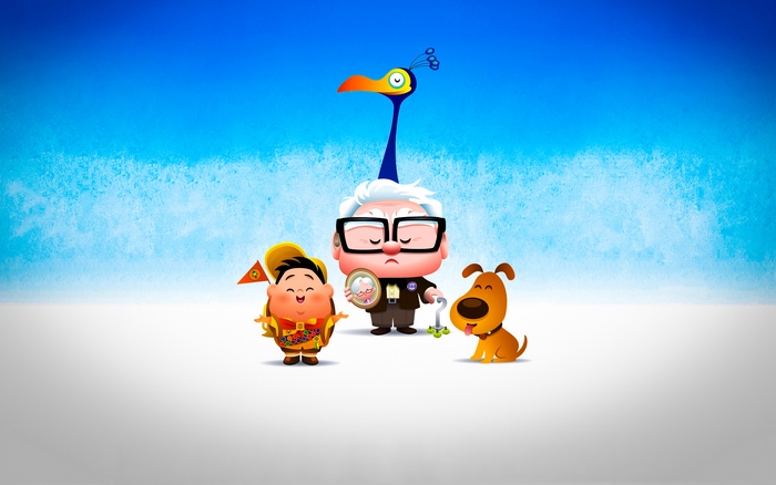 Characters from Disney Pixar's Up movie
