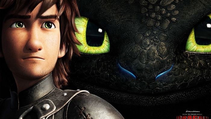 Hiccup and Toothless from How to Train Your Dragon