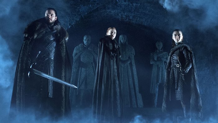 Stark siblings from Game of Thrones