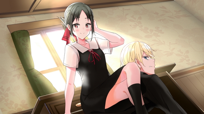 Kaguya Shinomiya and Miyuki Shirogane from Kaguya-sama: Love Is War