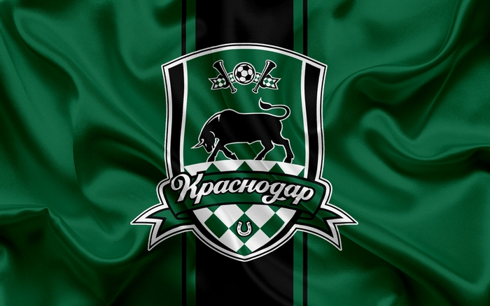 FC Krasnodar logo on green fabric