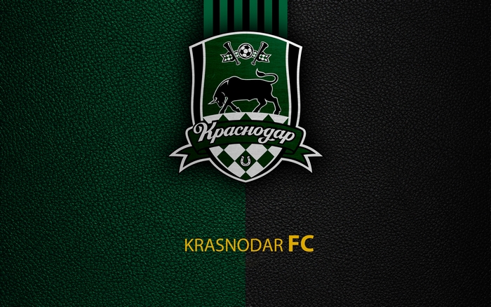 FC Krasnodar logo on a textured background