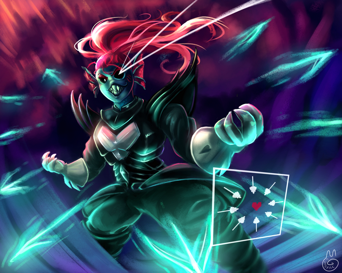 Undyne the Undying from Undertale