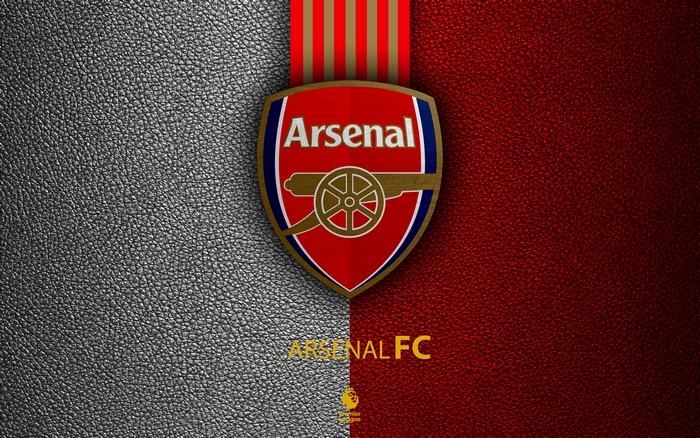 Arsenal FC Logo on Textured Background