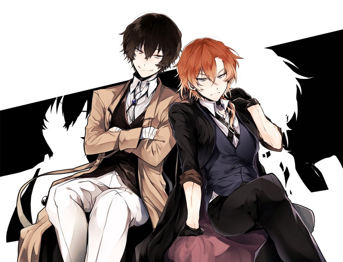 Osamu Dazai and Chuuya Nakahara from Bungou Stray Dogs