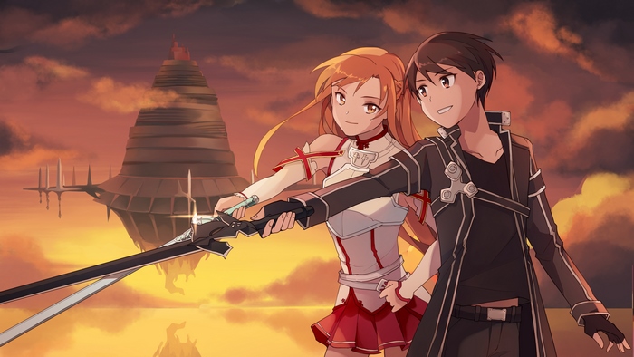 Kirito and Asuna from Sword Art Online