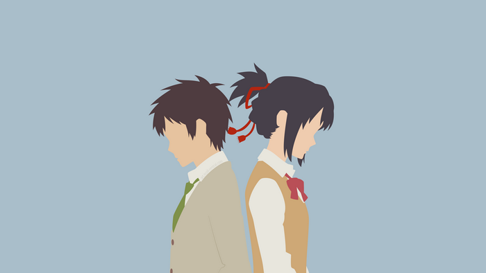 Taki Tachibana and Mitsuha Miyamizu from Kimi no Na wa.