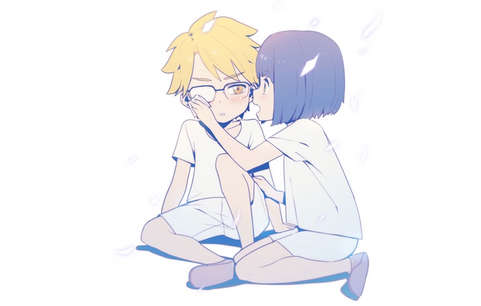 Ichigo and Goro from Darling in the FranXX