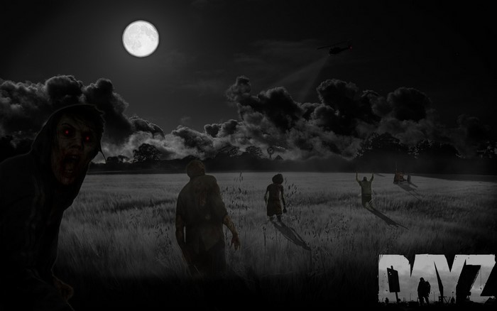 DayZ Mod video game zombies at night