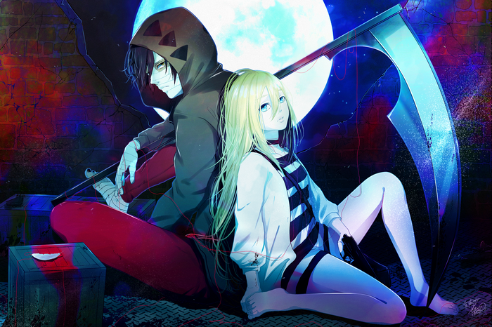 Zack and Rachel from Satsuriku no Tenshi