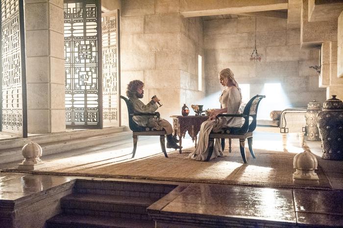 Tyrion Lannister and Daenerys Targaryen from Game of Thrones