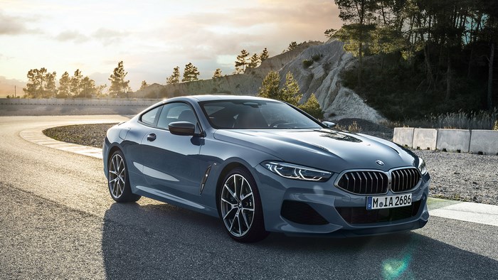 BMW M850i Coupe on a Winding Road