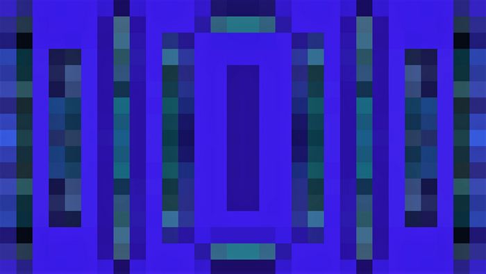 Abstract Blue Geometric Rectangles and Squares