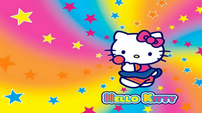 Hello Kitty Colorful Star Swirl